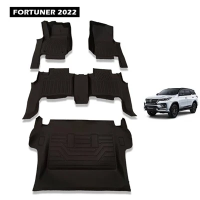Verksmiðjubein 5D TPE sérsniðnar mottur Heitt sala Einstök eiginleiki Fullkominn mátun Engin gjánotkun fyrir FORTUNER2022