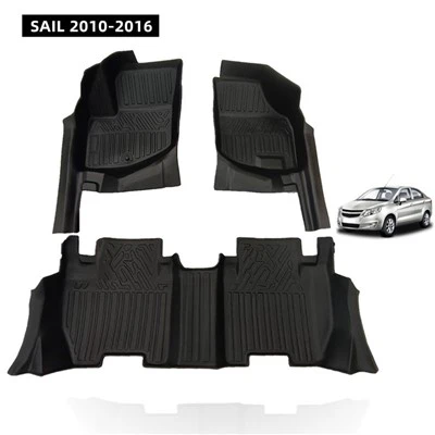 Vatnsheld TPE bílagólfmotta 5D Full Anti Slip Þykkað endingargott Bíll Aukabúnaður Teppi